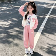 ReadyStock Girls’ Autumn Long Sleeve Outfit, 3-14 Years, Perfect for Cool Days