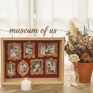 3d photo frame, museum of us concept, size 25 x 30 x 8, open back like a premium quality 2d frame