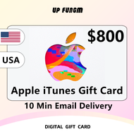 Apple 800 USD iTunes Gift Card US⚡USA iOS iTunes App Store Card Recharge⚡ Recharge Apple Card United