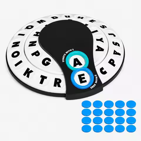 Starts with/Ends with Word Game, Fast-Paced Family Party Word Game,for Teens & Adults, Includes Spin