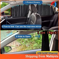 Tingkap kereta Shade-tingkap sisi kereta Sun Shade tirai kereta Pleated Silky UV perlindungan privas