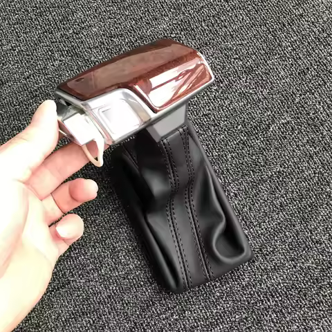 Car Leather Chrome GEAR Shift Knob shift knobs FOR AUDI A6 A7 A3 A4 A5 c6 Q5 2009 2010 2011 2012 201