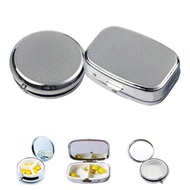 Big sales Metal Pill Drug Holder Medicine Tablet Capsule Box Container Storage Travel New Arrival