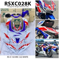 Cover Set Rapido RSX Honda 150 HRC (32) White RSX150 Accessories Motor SupraGTR RS-X RS-X150 Supra G