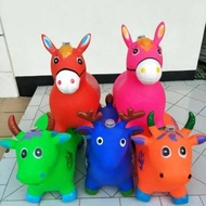 Rubber Horse Toy Rubber Horse Animal Jumping