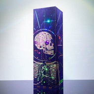 賽博骷髏 LED 夜燈 - DNA 設計未來感燈具