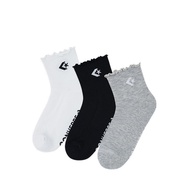 Tất Converse Star Chevron Lettuce Womens Quarter - Black/White/Grey