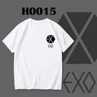 PINKHOUSE8 Cotton T-Shirt KPOP EXO LOGO BOYGROUP 2XL MEN STREETWEAR SHORT SLEEVE DANCE H0015 S-5XL