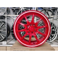 NEW SPORT RIM 16 INCH RAYS CE28 RM1280 4PC ( RED ) MYVI AXIA PERSONA LIVINA LATIO WAJA CITY VIOS YAR