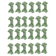 Gauze Cheesecloth Napkins Wrinkled Dinner Napkins Table Napkins Decorative Cloth Napkins (Green 24 P