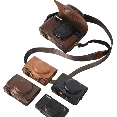 SX740 PU Leather For Canon PowerShot SX740 HS SX730 SX720 Camera Case Shoot Protective Cover SX730HS