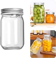 Mason Jars 5oz to 32 oz, Quart Wide Mouth Mason Jar With Airtight Lids,Glass Canning Jars for Fermen