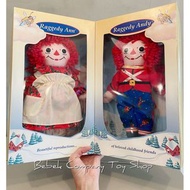 聖誕紀念 全新盒裝 12吋 美國古董玩具 1997 raggedy Ann &amp; Andy 絕版玩具 布偶 安娜貝爾 娃娃