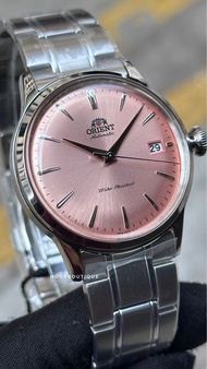 Brand New Orient Bambino 38mm Salmon Dial Automatic Watch RA-AC0M011Y