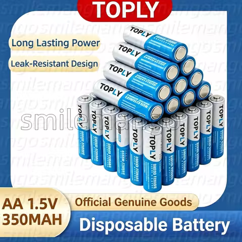AA Disposable Battery 1.5V - Long Lasting Power for Remote Control Clock Heavy Duty Economical Dry C