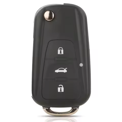 jingyuqin 3 Button Flip Folding Remote Car Key Shell FOB For MG Roewe MG5 MG7 GT GS 350 360 750 W5 K