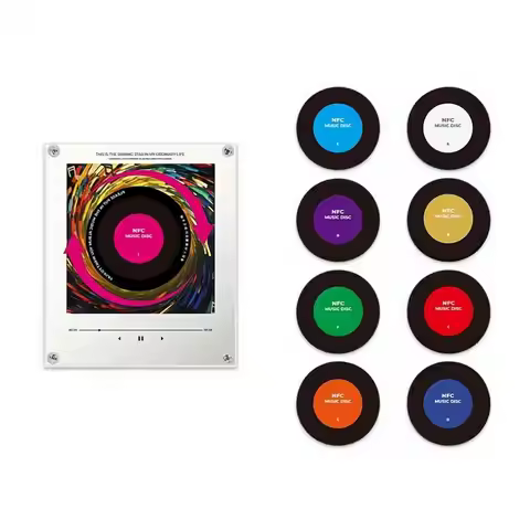 NFC Music Induction Automatic Singing Magnetic Refrigerator Sticker Acrylic Creative Audio Music Pla