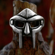 Size 7-14 MF DOOM Mask Gladiator Style Ring Silver