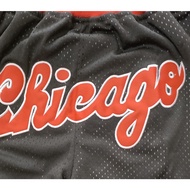 pockets available new NBA men’s Chicago Bulls CHICAGO just don big logo embroidery basketball shorts