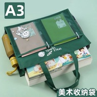 A a3 Portable Art Bag 8 Open Art Tote Bag File Bag Art Student Special Storage Bag Xiaokang Class Le