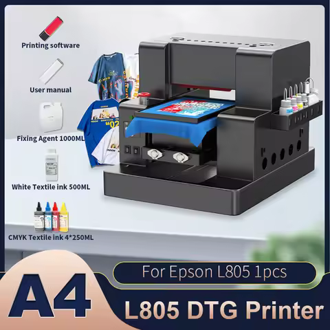 A4 DTG Printer For Epson L805 Impressora A4 DTG Printer Direct To Garment Digital Inkjet A4 DTG Prin