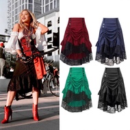 Retro Women's Clothing lolita Half Skirt lolita Mid-Length Skirt Women's Half Skirt Gothic Dark Skir