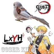 [LXYH- COSER KING] Anime Cosplay Demon Slayer: Kimetsu no Yaiba Naruto KamadoTanjirou Giyuu Zenitsu kanao prop นกกาอีกานกกระจอก ชุดคอสเพลย์ crow bird sparrow สัตว์เลี้ยงรุ่น ของเล่น