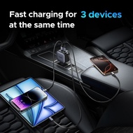 UGREEN 60W/90W/145W Car Charger PD60W 3/4-Port Fast Charger with 30W PD USB-C USB-A Cigarette Lighte