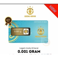 GOLD BAR 0.001g(1MG)MICROGRAM/EMAS TULEN 999 24K GOLD