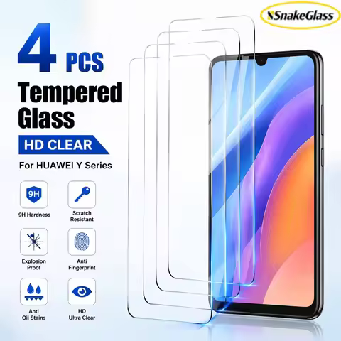 4PCS HD Tempered Glass For Huawei Y7a Y9a Y9s Y8p Y8s Y5p Y6s 2019 Y9 Prime 2019 Y7 Prime 2019 Anti 