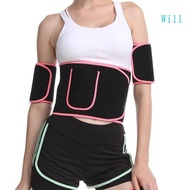 Will Elastic Fitness Belt Sweat Enhancing Workout Belt Mercerized Cloth Texture