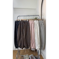 Polka jogger pants / C0563