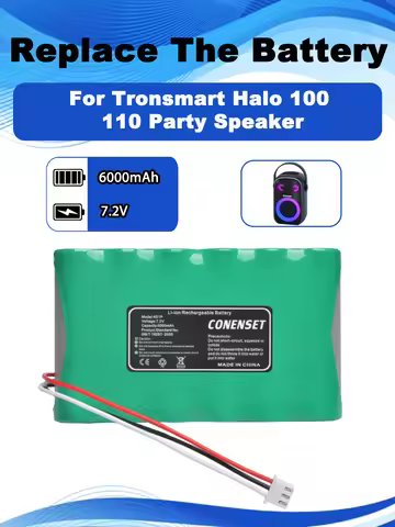 7.2V 6000mAh Speaker Replacement Battery For Tronsmart Halo 100 110 Party Speaker Bluetooth Parts Ac