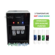 Korea Water Dispenser Purifier HOT ROOM COLD 3 Temperature Hydrogen ORP Alkaline Natural Mineral Kor
