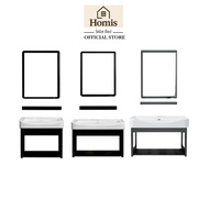 Homis washbasin Ceramic set Hanging With Mirror 3 Sizes Model Bas-C15-C17set