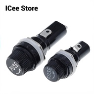 5Pcs Glass Fuse Holder 5x20 Fuse Tube Socket Fuse Holder