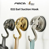 FECA E22 Premium Stainless Steel Zinc Suction Hook for 6kg Load No Drill Adjustable Angle Hook 挂钩