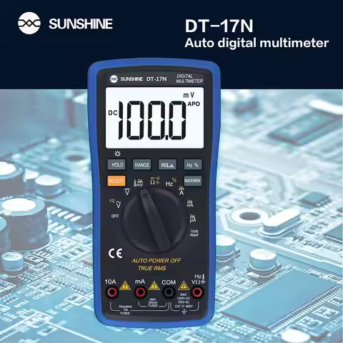 SUNSHINE DT-17N Auto Range LCD Display Multimeter Digital Multimeter Automatic Digital Instrument Te
