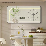 Clock Decorative Painting Living Room Dining Room Background Wall Hanging Painting Clock Perpetual C