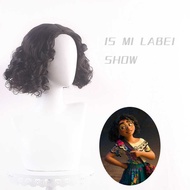 Lingqi Fantasy Magic Full House Encanto Heroine Mirabel Mirabel Black Short Curly cos Wig