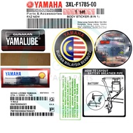 YAMAHA RXZ 5PV MOTOR BODY STICKER PARAS BUNYI YAMALUBE BATTERY TIRE PRESSURE SHELL CAUTION