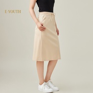Eyouth 1960 Women Casual Drawstring Midi Skirt Pants
