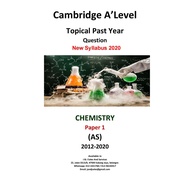A Level Chemistry (9701) Topical Paper 2012-2020