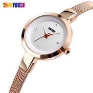 SKMEI Brand Luxury Quartz Ladies Watch Ultra-thin Stainless Steel Strap Fashion Women Watch Casual Waterproof Female Wristwatch