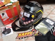 2nd mulus 95% like new: Helm Nolan n44 evo Como BlackmattYellow