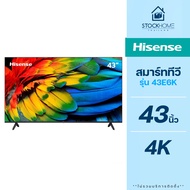 [ผ่อนชำระ 0%] Hisense UHD 4K VIDAA Smart TV รุ่น 43E6K ขนาด 43 นิ้ว (NEW 2023)