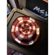 Rose crochet bucket hat