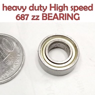687 zz rs 7x14x5mm High speed Quality BEARING METAL SHIELDED COVER Ball Miniature SKATEBOARD SCOOTER