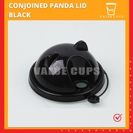 Conjoined Lid 95mm 100pcs Panda Bear (VCL)