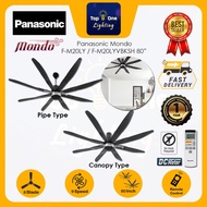 Panasonic Ceiling Fan (80 Inch/Canopy Type) Mondo Motion Sensor Twin DC Motor Ceiling Fan F-M20LYVBK
